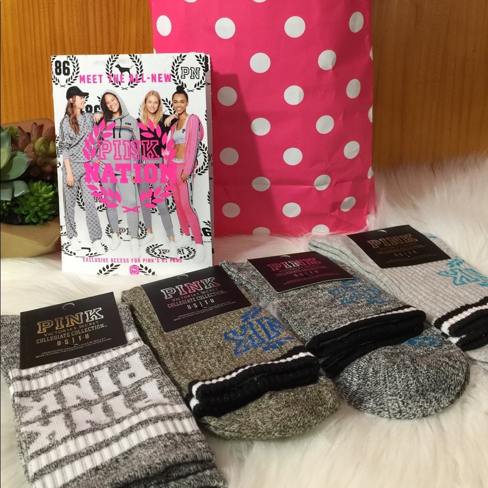 1 left 🛍VS PINK 🛍Free Lanyard +4pr Crew Socks - Picture 3 of 6